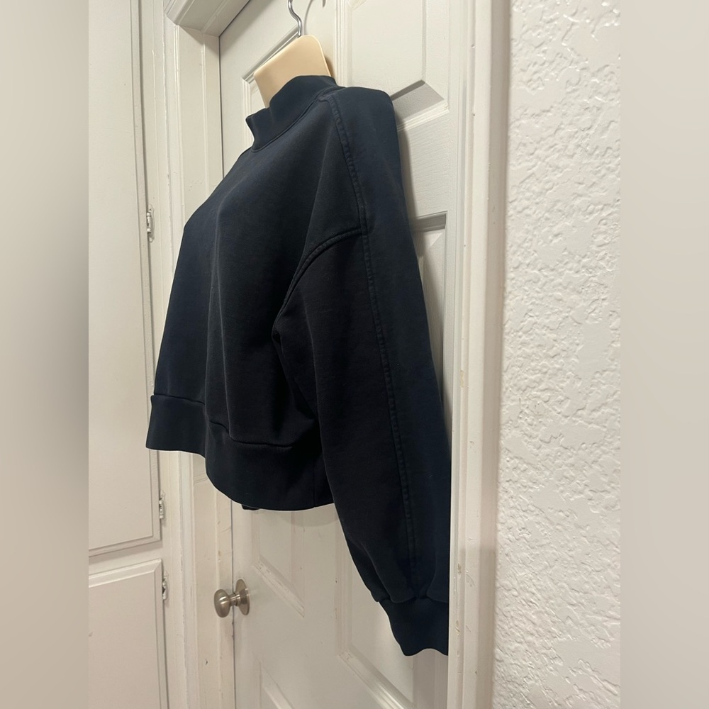 Everlane The Laid-Back Sweatshirt Black Organic cotton - Large - EUC - Picture 9 of 13